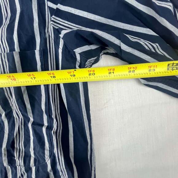 Burberrys of London Men’s Small Blue Long Sleeve Striped Dress Shirt Button Down - Picture 5 of 9